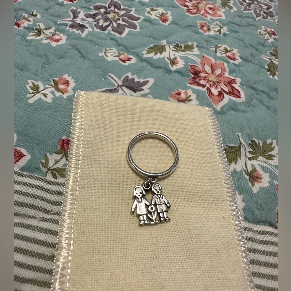 James Avery retired “Love is” dangle ring size 6